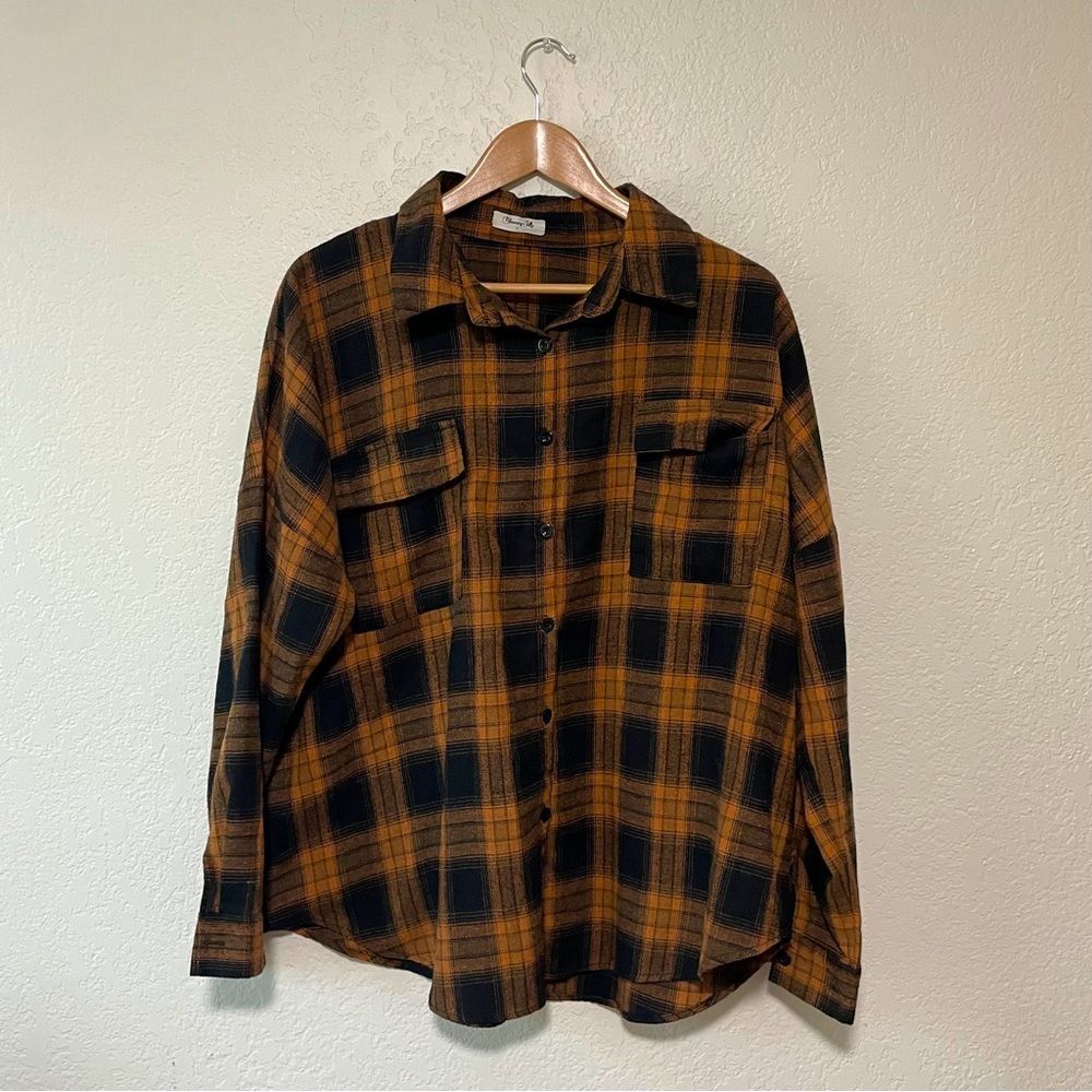 Copper Women’s Plaid Button Down